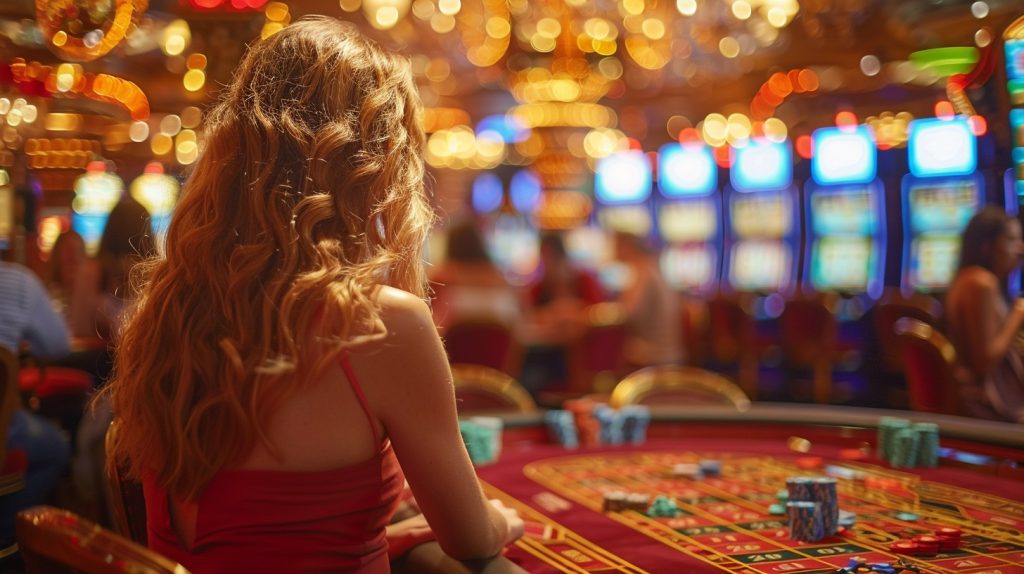 Girl Playing Casino