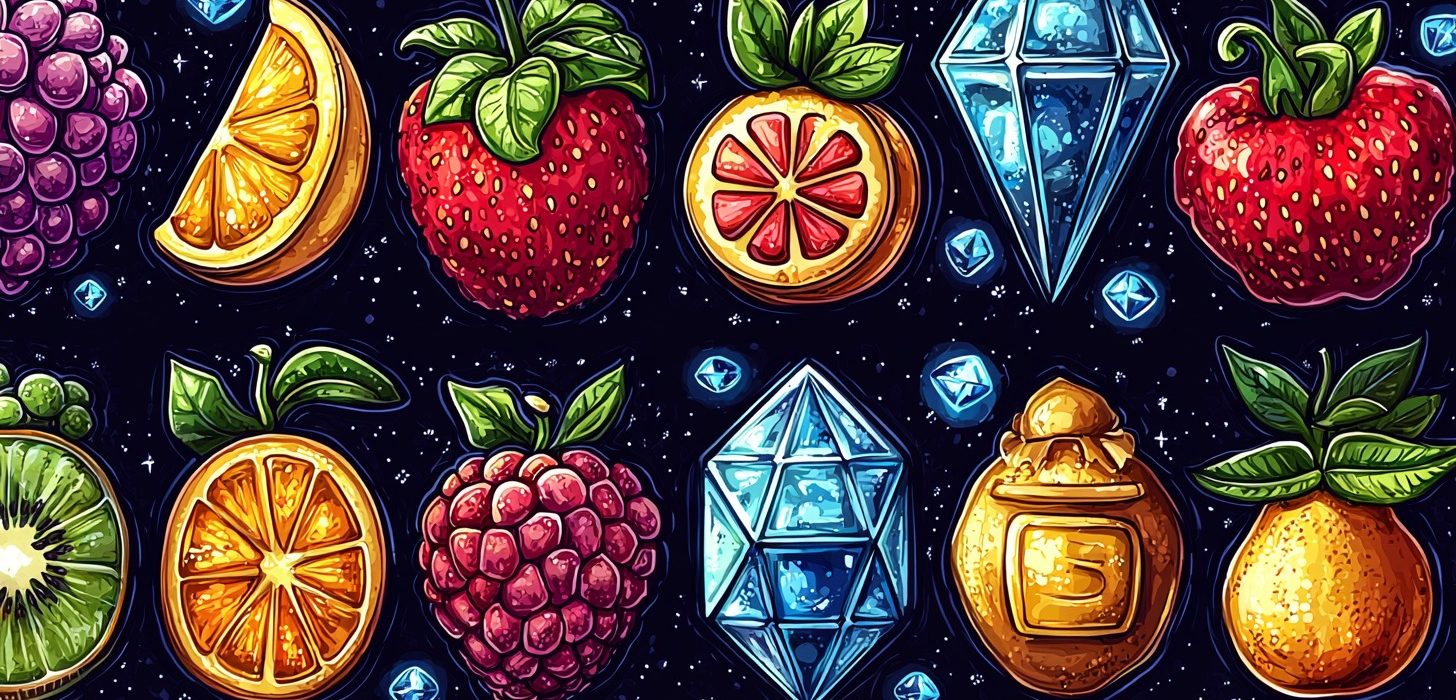 Different slot reels with themed symbols