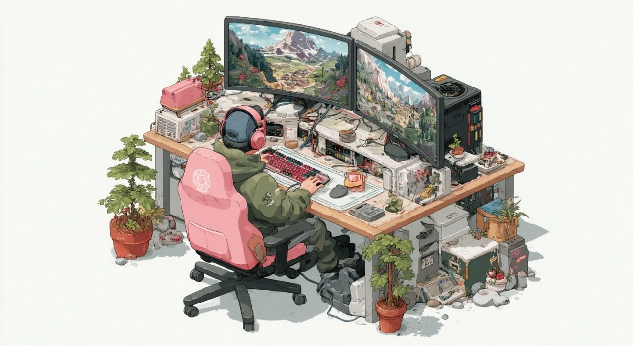 Игроки исследуют открытый мир на приватном игровом сервере